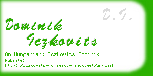 dominik iczkovits business card